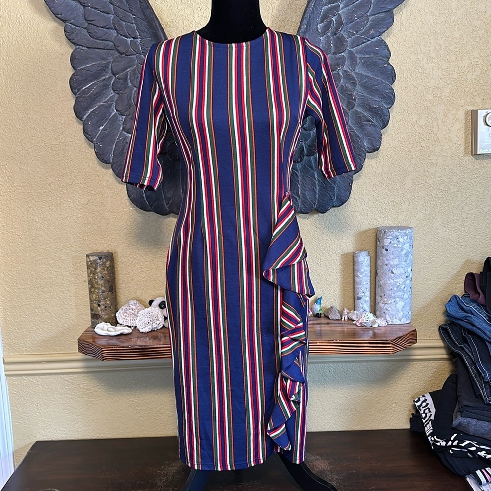 Oxiuli Fashion Striped Dress
